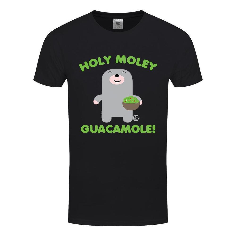 Pop Factory Holy Moley Guacamole Mens Black Tshirt